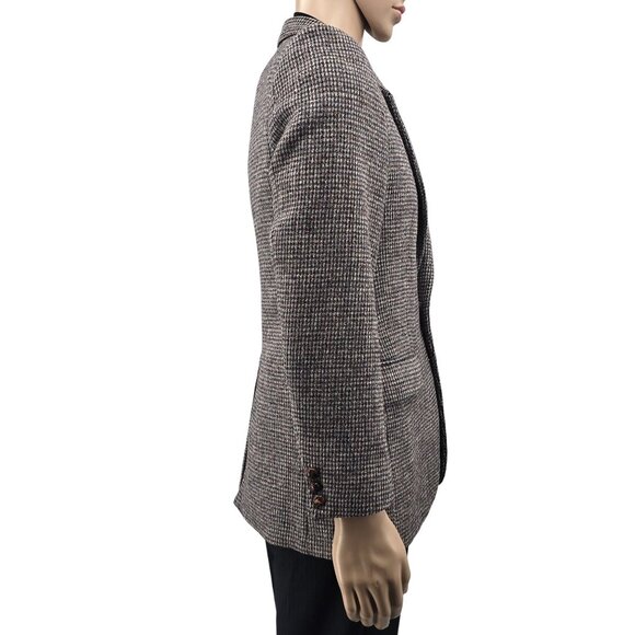 Vintage Eagle Clothes Grey Harris Tweed Blazer, Men's 40R - Picture 2 of 12